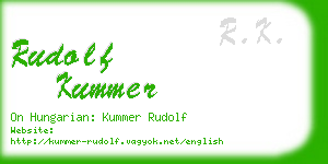 rudolf kummer business card